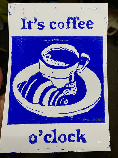 Linogravure coffee