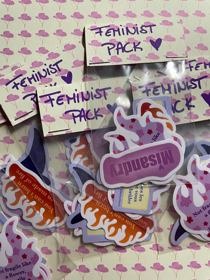 Stickers pack feminist